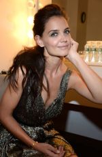 KATIE HOLMES on the Backstage of Late Show With David Letterman