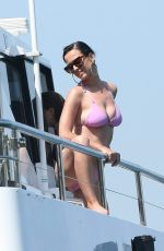 KATY PERRY in Pink Bikini at a Boat in Sydney