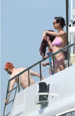 KATY PERRY in Pink Bikini at a Boat in Sydney