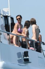 KATY PERRY in Pink Bikini at a Boat in Sydney
