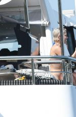 KATY PERRY in Pink Bikini at a Boat in Sydney