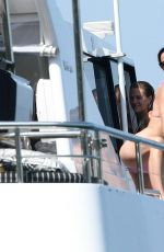 KATY PERRY in Pink Bikini at a Boat in Sydney