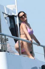 KATY PERRY in Pink Bikini at a Boat in Sydney