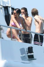 KATY PERRY in Pink Bikini at a Boat in Sydney
