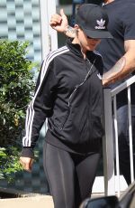 KATY PERRY in Spandex Out and About in Sydney
