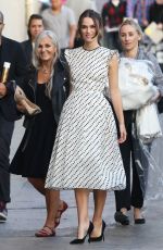 KEIRA KNIGHTLEY Arrives at Jimmy Kimmel Liva in Hollywood