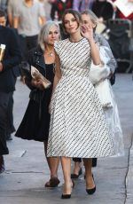 KEIRA KNIGHTLEY Arrives at Jimmy Kimmel Liva in Hollywood