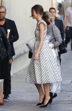 KEIRA KNIGHTLEY Arrives at Jimmy Kimmel Liva in Hollywood