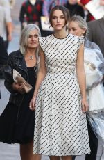 KEIRA KNIGHTLEY Arrives at Jimmy Kimmel Liva in Hollywood