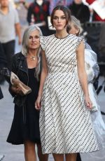 KEIRA KNIGHTLEY Arrives at Jimmy Kimmel Liva in Hollywood