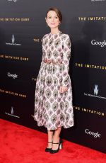 KEIRA KNIGHTLEY at The Imitation Game Premiere in New York