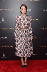KEIRA KNIGHTLEY at The Imitation Game Premiere in New York