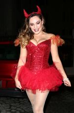 KELLY BROOK Arrives at a Halloween Party in Hollywood