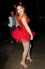 KELLY BROOK Arrives at a Halloween Party in Hollywood