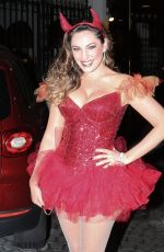 KELLY BROOK Arrives at a Halloween Party in Hollywood