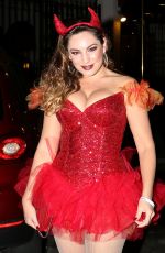 KELLY BROOK Arrives at a Halloween Party in Hollywood