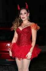 KELLY BROOK Arrives at a Halloween Party in Hollywood