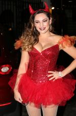 KELLY BROOK Arrives at a Halloween Party in Hollywood