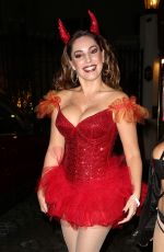 KELLY BROOK Arrives at a Halloween Party in Hollywood