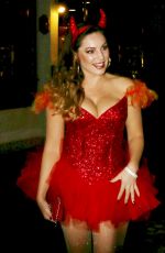 KELLY BROOK Arrives at a Halloween Party in Hollywood