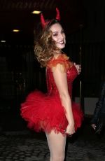 KELLY BROOK Arrives at a Halloween Party in Hollywood