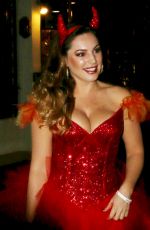 KELLY BROOK Arrives at a Halloween Party in Hollywood