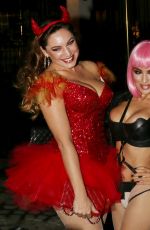 KELLY BROOK Arrives at a Halloween Party in Hollywood