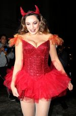 KELLY BROOK Arrives at a Halloween Party in Hollywood
