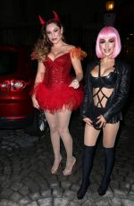 KELLY BROOK Arrives at a Halloween Party in Hollywood