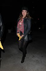 KELLY BROOK Arrives at Los Angeles Lakers Game