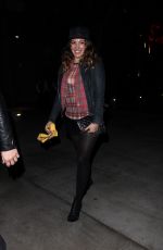 KELLY BROOK Arrives at Los Angeles Lakers Game
