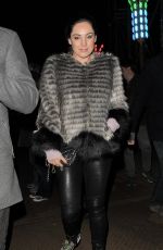 KELLY BROOK Arrives at Winter Wonderland in London