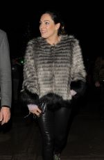 KELLY BROOK Arrives at Winter Wonderland in London