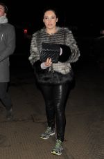 KELLY BROOK Arrives at Winter Wonderland in London