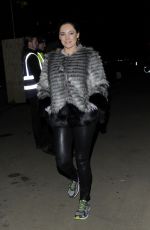 KELLY BROOK Arrives at Winter Wonderland in London