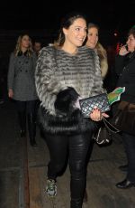 KELLY BROOK Arrives at Winter Wonderland in London