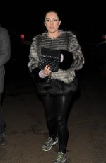 KELLY BROOK Arrives at Winter Wonderland in London