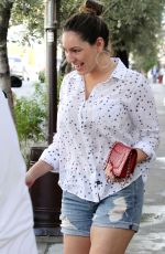 KELLY BROOK Heading to Lunch at Little Next Door in West Hollywood