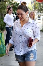 KELLY BROOK Heading to Lunch at Little Next Door in West Hollywood