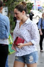 KELLY BROOK Heading to Lunch at Little Next Door in West Hollywood