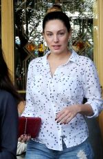 KELLY BROOK Heading to Lunch at Little Next Door in West Hollywood