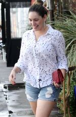 KELLY BROOK Heading to Lunch at Little Next Door in West Hollywood