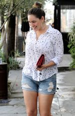 KELLY BROOK Heading to Lunch at Little Next Door in West Hollywood