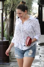 KELLY BROOK Heading to Lunch at Little Next Door in West Hollywood