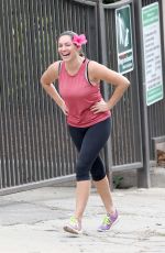 KELLY BROOK in Leggings Leaves a Gym in Los Angeles 1211