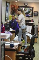 KELLY BROOK in Tgiht Jeans Out Shopping in Beverly Hills