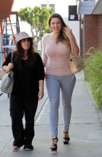 KELLY BROOK Leaves Sugarfish Restaurant in Los Angeles