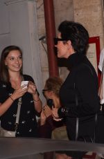 KENDALL JENNER in Leather Pants Out in Paris