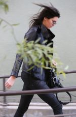 KENDALL JENNER Leaves Kate Mantilini Restaurant in Los Angeles.