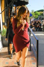 KHLOE KARDASHIAN in Short Dress Out and About in Los Angeles